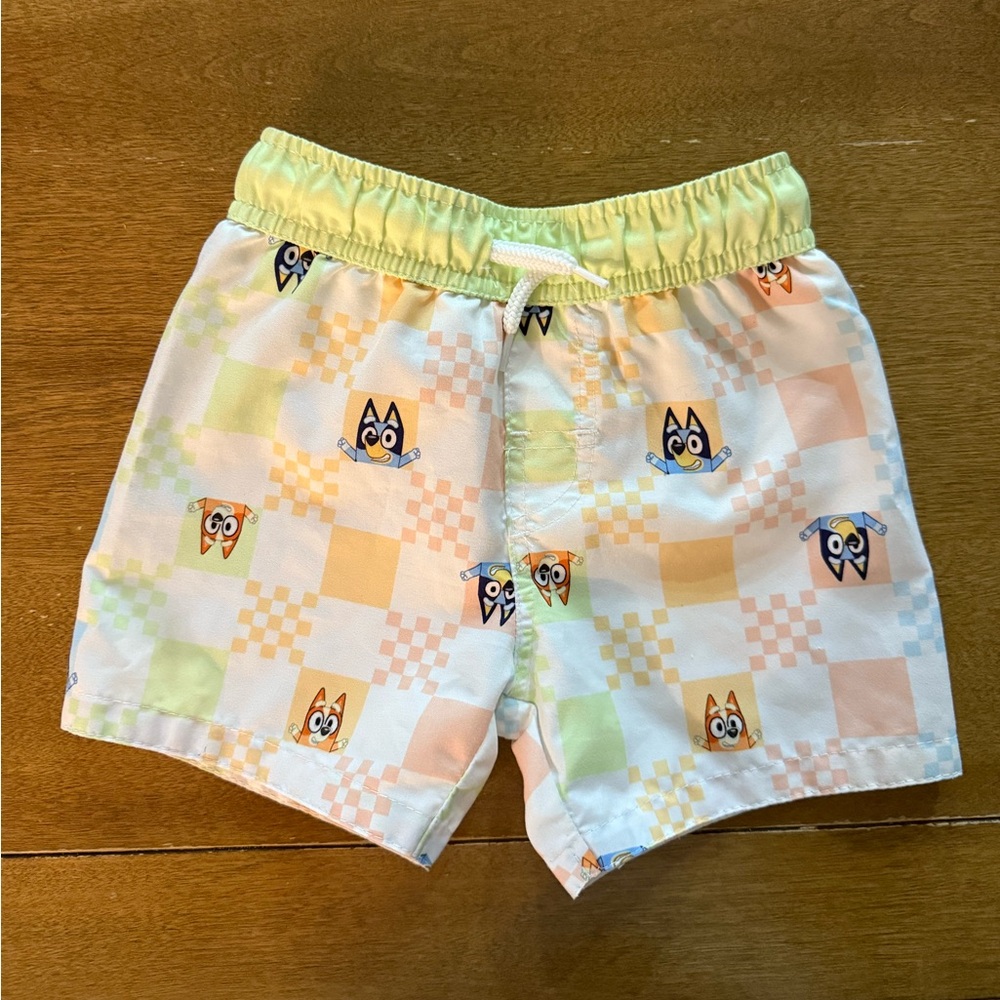 Toddler Bluey Swim Trunks SZ 2T